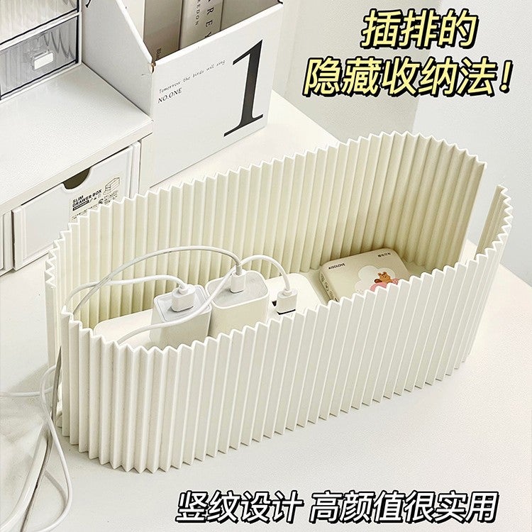 Plug-In Box Wire Board Storage Box Data Cable Storage Socket Desktop Cable Management Storage Box - Image 4