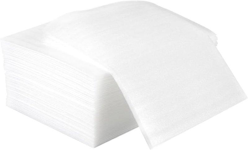 100 Pcs Waterproof Foam Wrap Sheets 25x30cm Cushioning Packaging Material for Shipping and Storage, Epe Foam Bags for Fragile Dishes, Glasses, and Cups Protection - Image 1