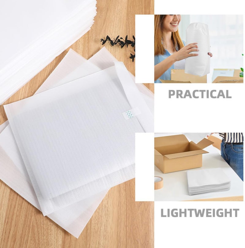 100 Pcs Waterproof Foam Wrap Sheets 25x30cm Cushioning Packaging Material for Shipping and Storage, Epe Foam Bags for Fragile Dishes, Glasses, and Cups Protection - Image 3