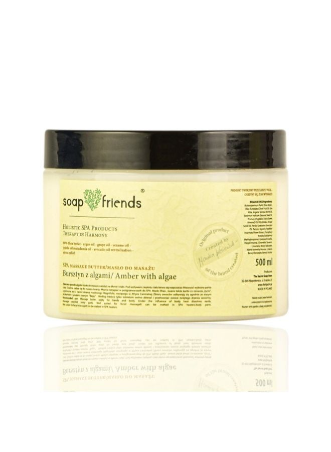 Soap&Friends SPA Massage Butter Amber with Algae | 500ml – Nourishing & Relaxing Massage Butter
