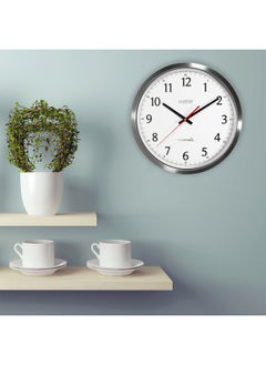 La Crosse Technology La Crosse Technology 404 1235Ua Ss 14 Inch Ultratomic Analog Stainless Steel Wall Clock  - Image 4