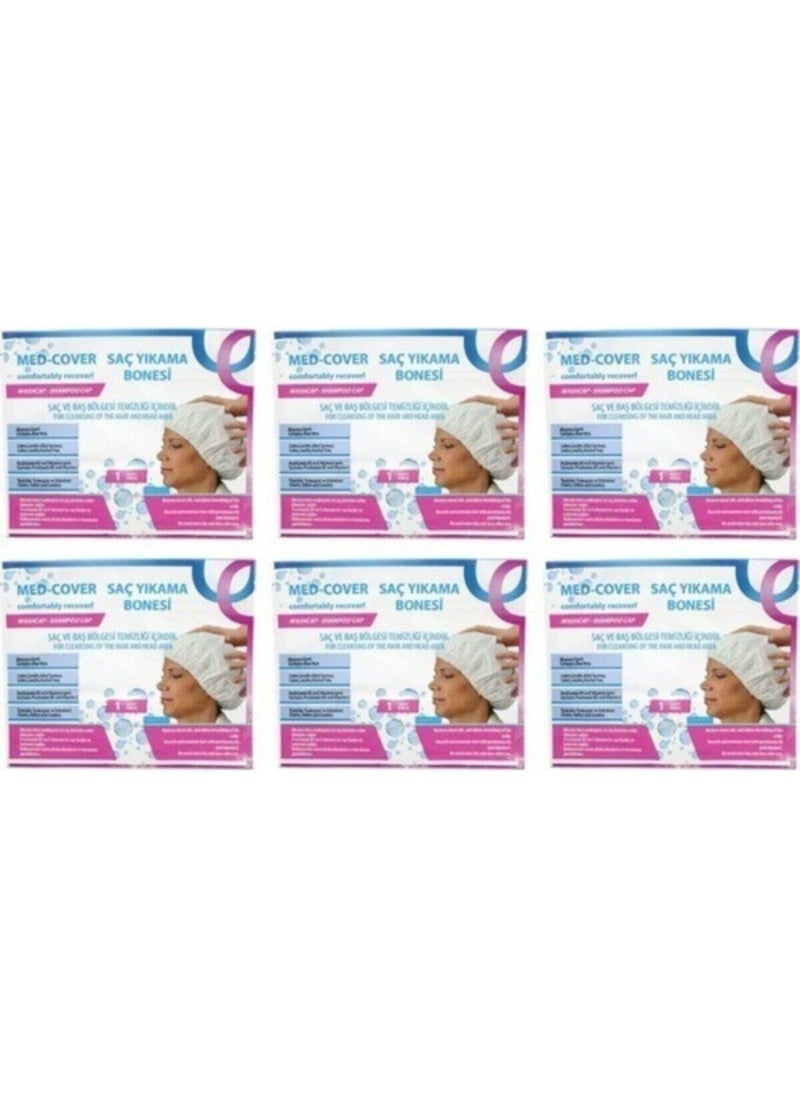 24 - Medcover Med-Cover Patient Hair Care/Cleaning/Washing Cap (6 Pieces/Pack) Med-Cover Patient Hair Care - Image 1