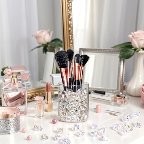 DomeStar Dazzling Fake Ice, 150PCS Sparkling Fake Diamonds, Iridescent Clear Gem Stones Vase Fillers DIY Crafts Wedding Table Scatter Decoration - Image 5