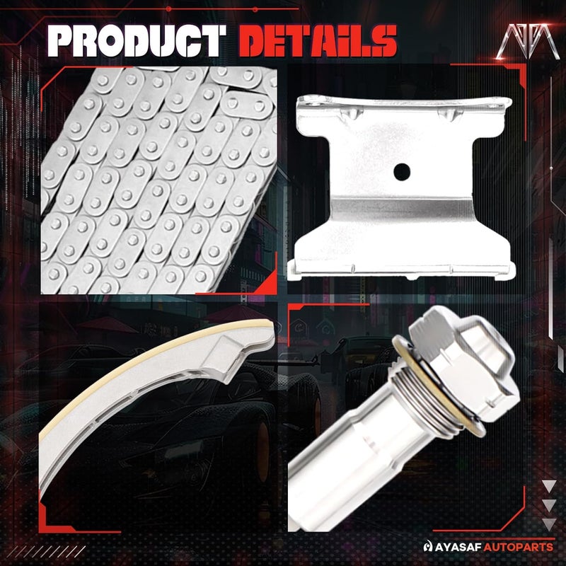 MAYASAF Engine Timing Chain Kit for Chevy, Pontiac, Buick, and Saturn Models - Image 2