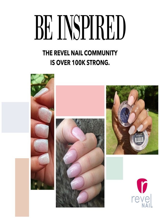 Revel Nail Dip Powder - Sparkly Powder for Nails, Sheer Dip for DIY Nails, Professional Nail Dipping Powder, Nail Art Supplies - Margo, 1 Oz - Image 4