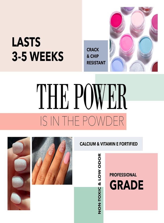 Revel Nail Dip Powder - Sparkly Powder for Nails, Sheer Dip for DIY Nails, Professional Nail Dipping Powder, Nail Art Supplies - Margo, 1 Oz - Image 3