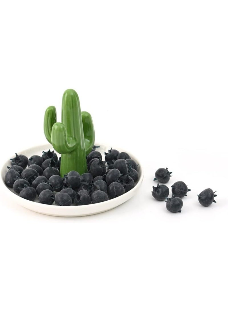 LATIFA Artificial Blueberry, 50Pcs Fake Blueberry Blue Berries Fake Fruit for DIY Craft Home Kitchen Cabinet Decoration Food Photography Props Supplies - Image 2