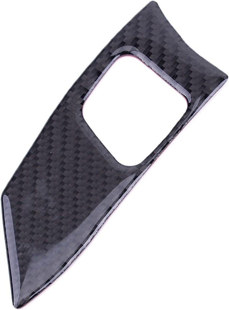 QASULER Carbon Fiber Steering Wheel Button Frame Trim - Image 3
