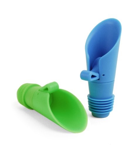 rabbit Rabbit Flipper Wine Pourer Bottle Stoppers Set of 2  MultiUse Wine Accessory NoDrip Pouring Spout Airtight Wine Bottle Sealers  Bar Essential Kitchen Tool for Freshness Colors May Vary 