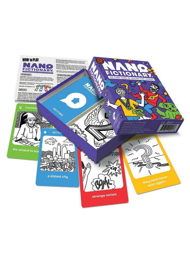 Looney Labs Looney Labs Nanofictionary Card Game - Creative Storytelling for All Ages  - Image 2