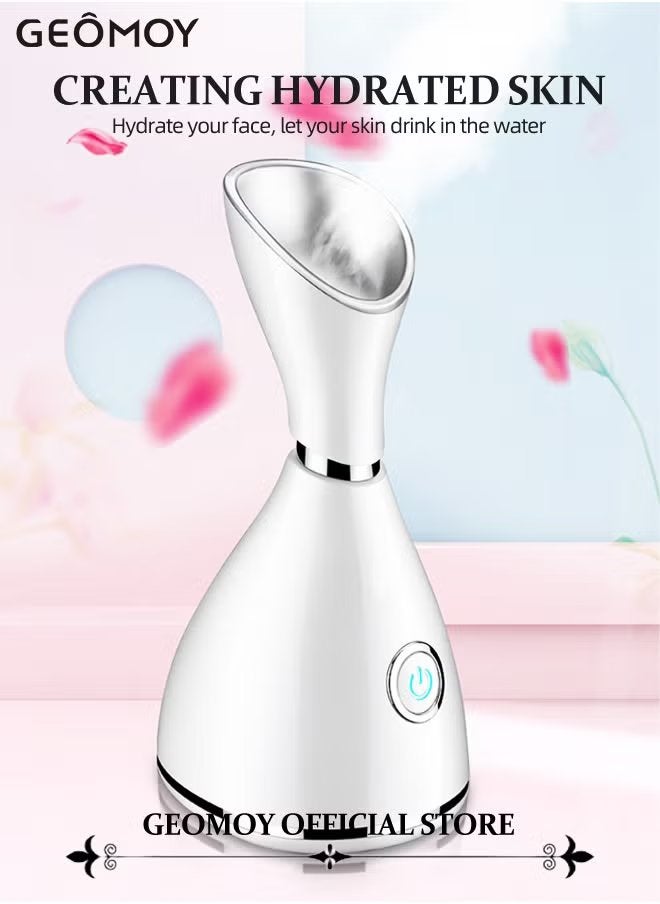 Geomoy Facial Steamer One Touch Operation 50ml Capacity Rapid Mist In 15sec Warm Mist Humidifier Atomizer - Image 2
