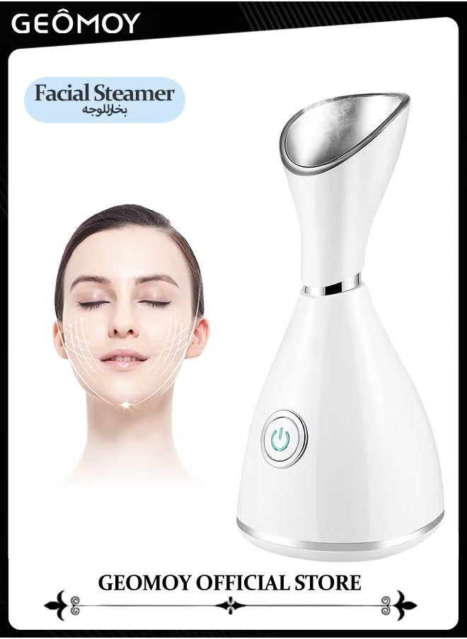 Geomoy Facial Steamer One Touch Operation 50ml Capacity Rapid Mist In 15sec Warm Mist Humidifier Atomizer - Image 1