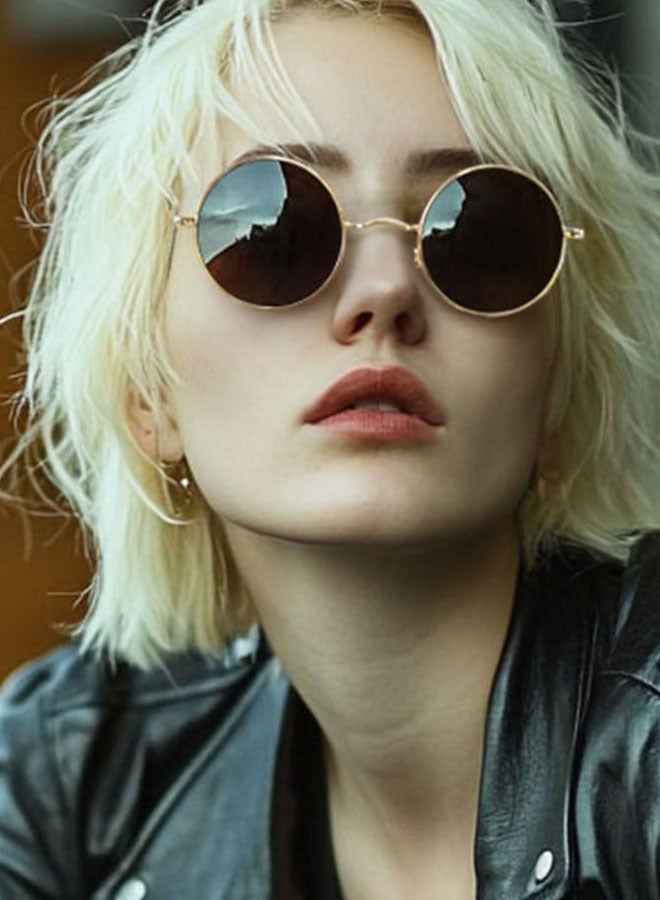 Men's and women's retro sports fashion anti-ultraviolet sunglasses goggles sunglasses - Image 4