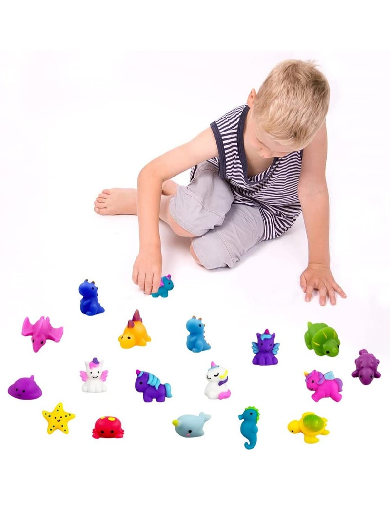 general 36 PCS Mochi Squishy Toys Kawaii Squishies Dinosaur Unicorn Sea Animals Stress Relief Toys for Kids Boys Girls Party Favors Birthday Gifts - Image 4