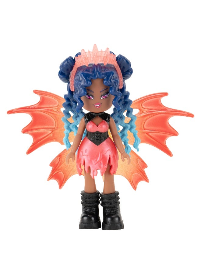 Royale High Core Deluxe 3-Inches Doll Figure with Accessories - Fire Fairy  | Exclusive Virtual Item Code Included | Collectible Figure | Fashion Doll | For Fans, Gamers & Collectors! | Official Licensed Product - Image 3
