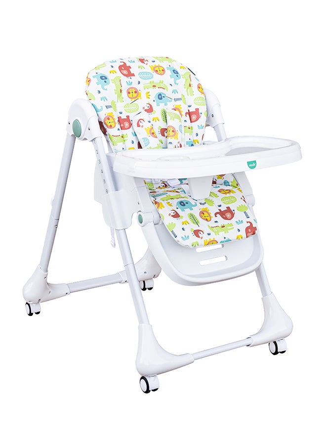 Moon Apex Baby Highchair With 7 Adjustable Heights And Reclining Feature - Beige - Image 1