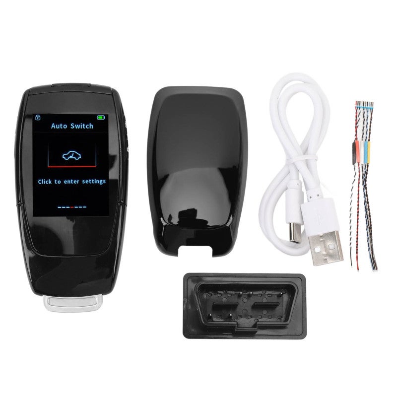 LCD Screen Smart Key Zinc Alloy Universal Car Key Fob - Keyless Entry Auto Lock Intelligent Car Remote Key with LCD Display for All Models - Image 1