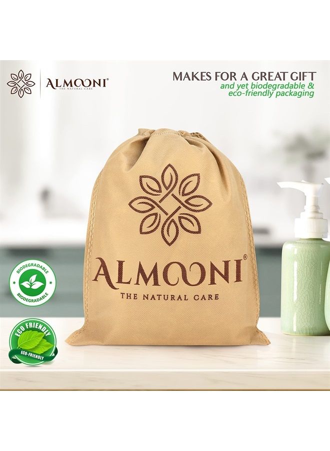 ALMOONI قفاز لوفا مقشر فخم لتقشير الجسم. - Image 4