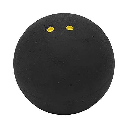 Shanrya Double Yellow Dot Squash Ball, High Reliability Practical to Use Excellent Performance Rubber Squash Balls for Friends for Practice - Image 1