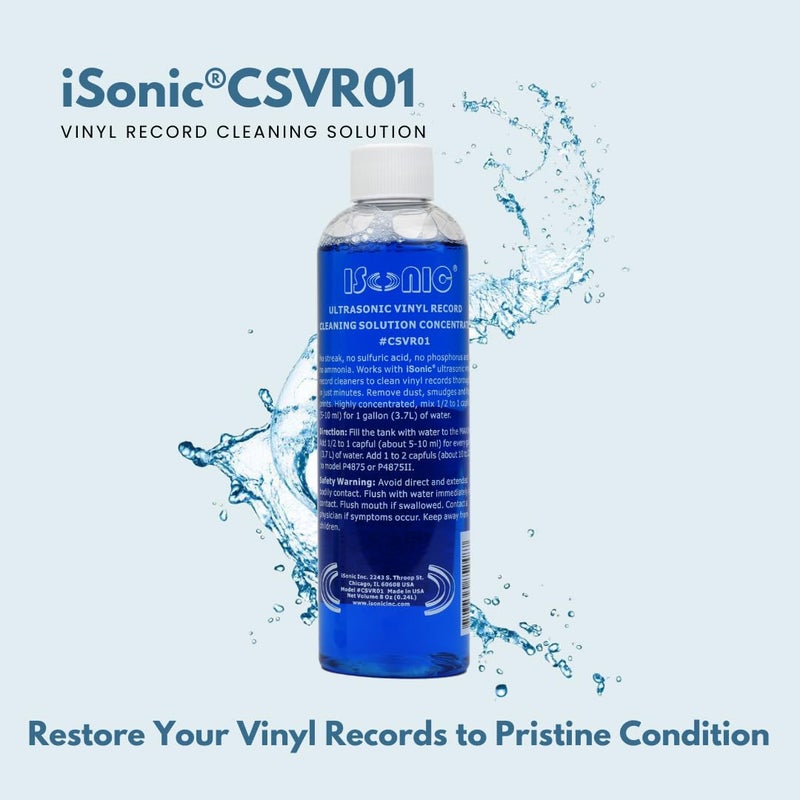 iSONIC محلول تنظيف أسطوانات الفينيل المركز، CSVR01x2 (عبوة 2) - Image 2