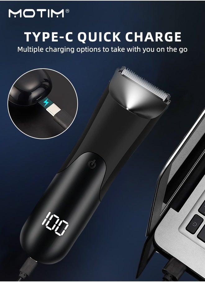 Motim Electric Body Trimmer for Men, Body Shaver Groomer Safe Suitable for Groin and Body, Waterproof Body Shaver Groomer Safe Suitable for Sensitive Areas Ball Shaver Wet and Dry, Rechargeable  - Image 5