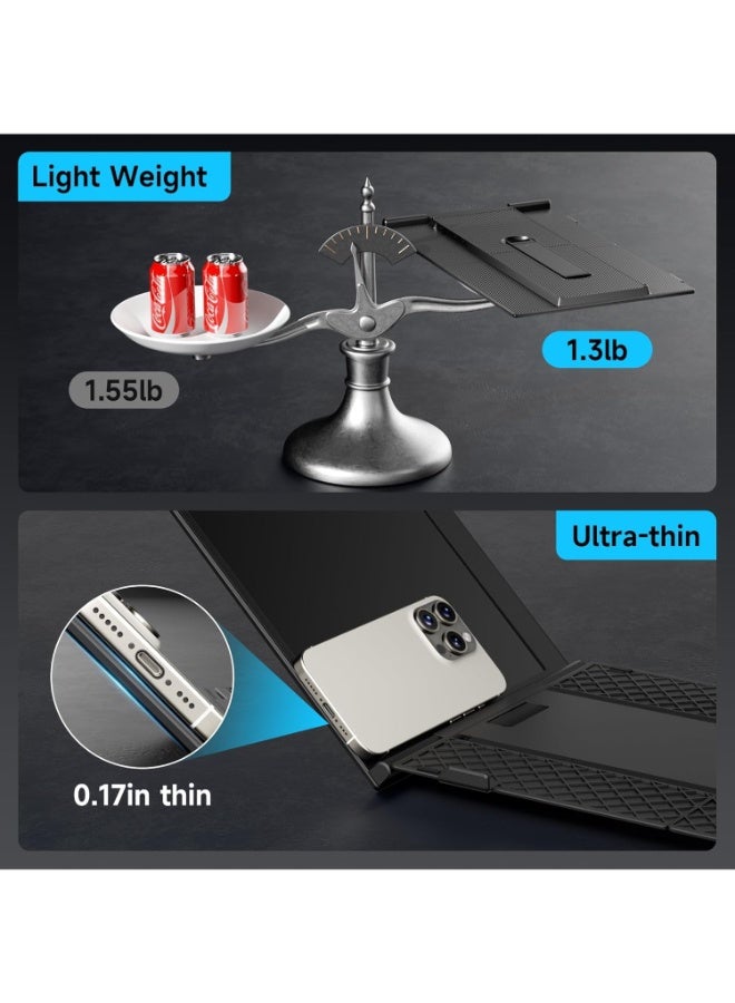 V2COM 14Inch Portable Laptop Screen Extender with 1080P FHD IPS Display, 0.17-Inch Ultra-Thin, 180° Rotation, Type-C & HDMI Connectivity, Compatible with Windows/Mac - Image 4