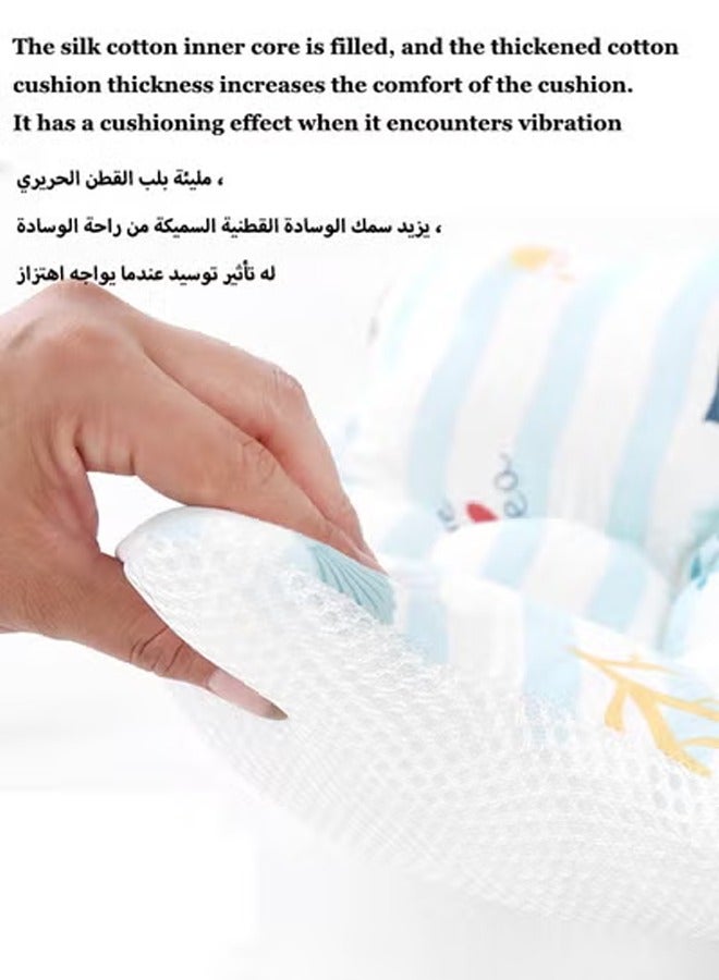 Aissiora Stroller saddle Baby cushion Seat cushion for strollers Soft and breathable 3D breathable mesh Universal stroller saddle Available on both sides Newborn cushion  - Image 5
