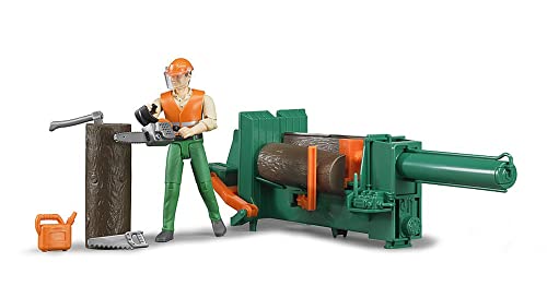 Bruder bworld Logging Set with Man - Image 2