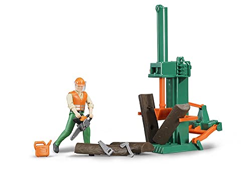 Bruder bworld Logging Set with Man - Image 1