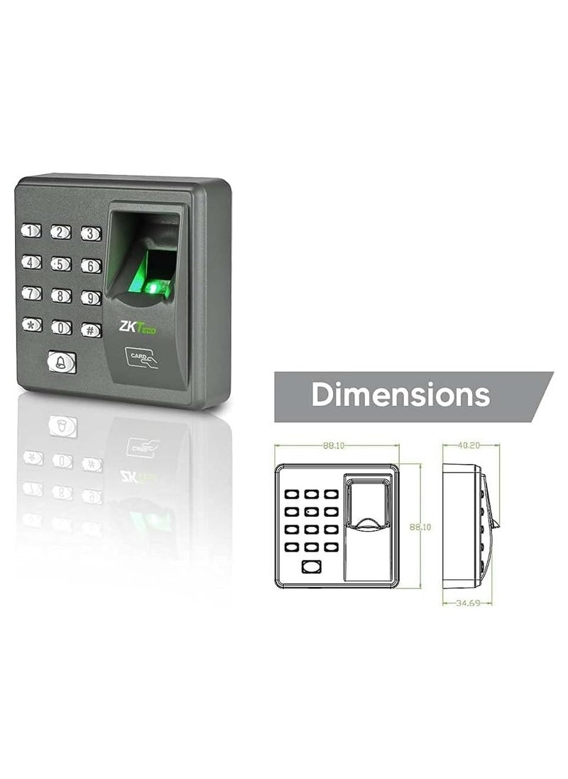 ZKTeco ZKTeco Fingerprint Access Control Machine with Fingerprint Access and Card Access – X7  - Image 2