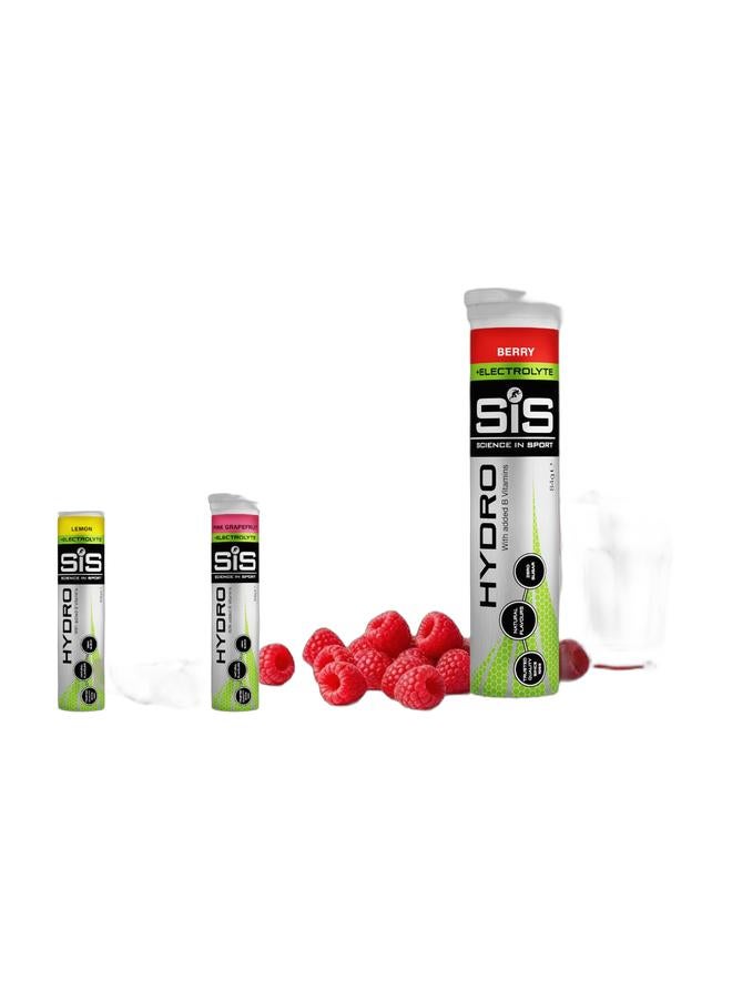 SIS Hydro Electrolyte Tablets | Sugar Free Hydration Tablets | Essential Electrolytes to Reduce Fatigue & Aid Rehydration | Gluten Free | Berry, Lemon and Pink Grapefruit | 60 Servings | 3 Pack | 60 x 4.5g - Image 1