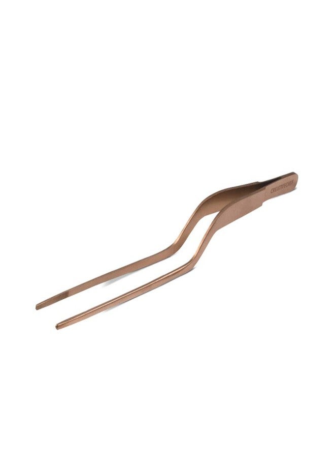Tereche ملقط مطبخ دقيق من الفولاذ المقاوم للصدأ بطول 8 بوصات مع أطراف مسننة للإمساك (برونزي) - Image 2