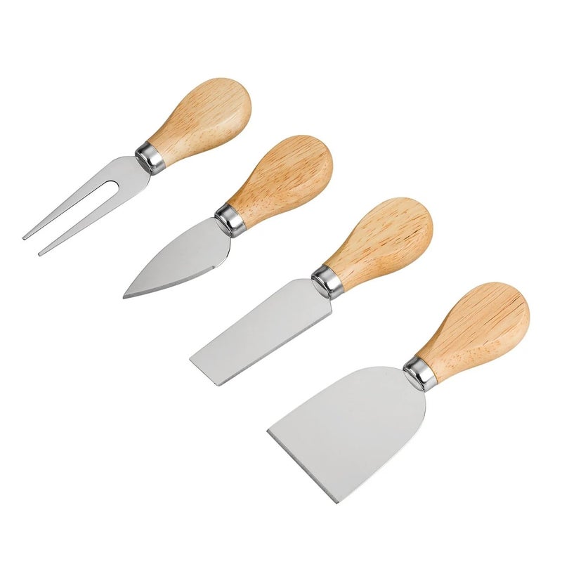 "Stainless Steel Cheese Knife Set for Cutting Cheese and Bakery with Style and Ease" - Generic - Image 1