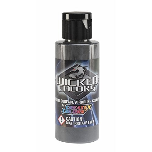 Wicked Colors Createx W014 Grey 2oz. water-based universal airbrush paint. by SprayGunner - Image 1