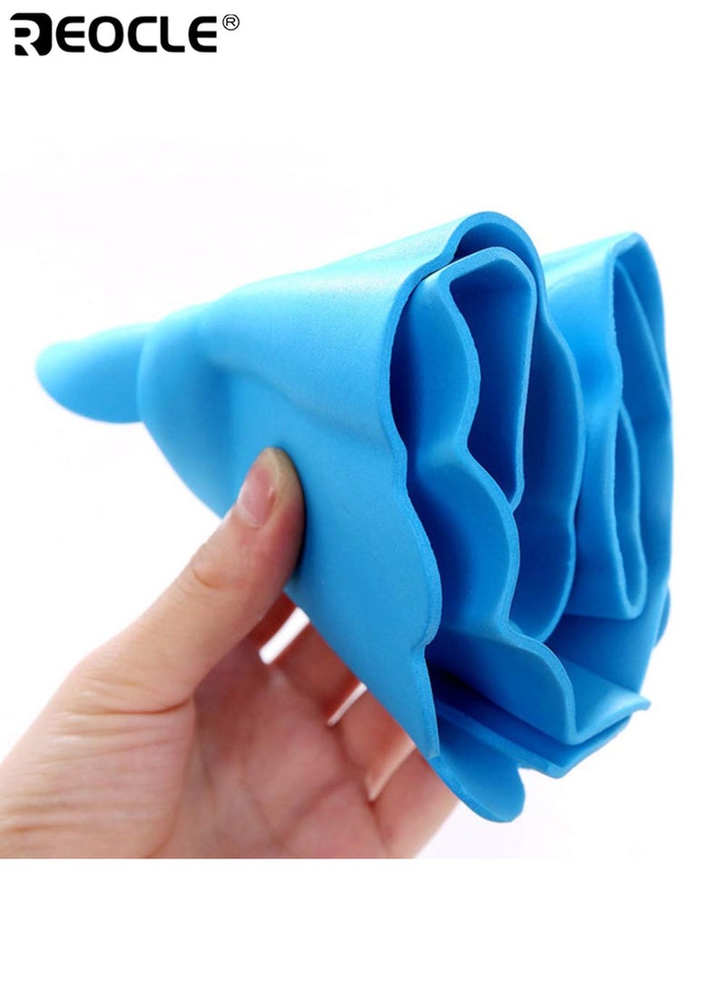 REOCLE 3pcs Youngster's Adjustable Shampoo Cap with Ear Protection Hair Washing Shield Thickened Foam Latex-Free Soft and Gentle for Youngsters Bathing - Image 5