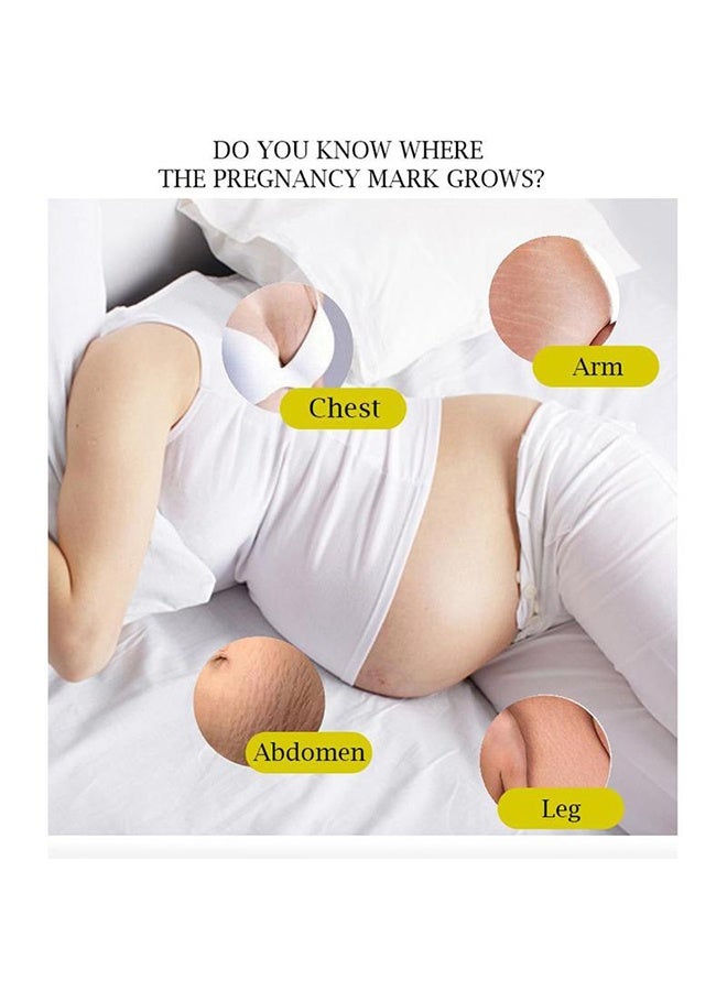 سنملبم غسول تدليك علامات التمدد ، تركيبة مستخلص الجلسرين الغذائية النباتية الطبيعية ، الوقاية من علامات التمدد ، مرطب الجسم للندبات القديمة ، زبدة البطن لعلامات التمدد لشد البشرة مرطب 30 مل - Image 4