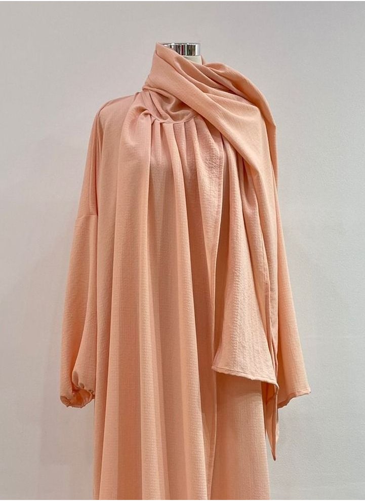 أنوهي للأقمشة - لبس صلاة لون خوخى فاتح - Image 1