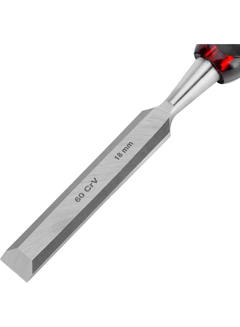 MTX Gouge Tiger Eye Chisel with 2-Component Rubber Coated Handle (18mm) - Image 3