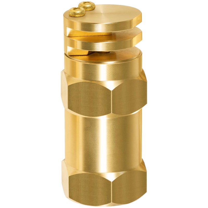 Yoursme 65401 Boomless Spray Nozzle 12 FPT 5 Orifices 90 180 Caps 20 GPM 40 PSI Brass Construction Replaces for 6540 1 654001 654001 65401 - Image 2