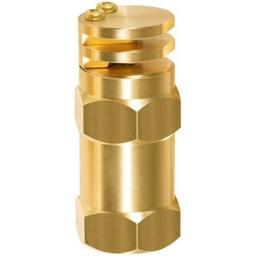 Yoursme 65401 Boomless Spray Nozzle 12 FPT 5 Orifices 90 180 Caps 20 GPM 40 PSI Brass Construction Replaces for 6540 1 654001 654001 65401 - Image 1