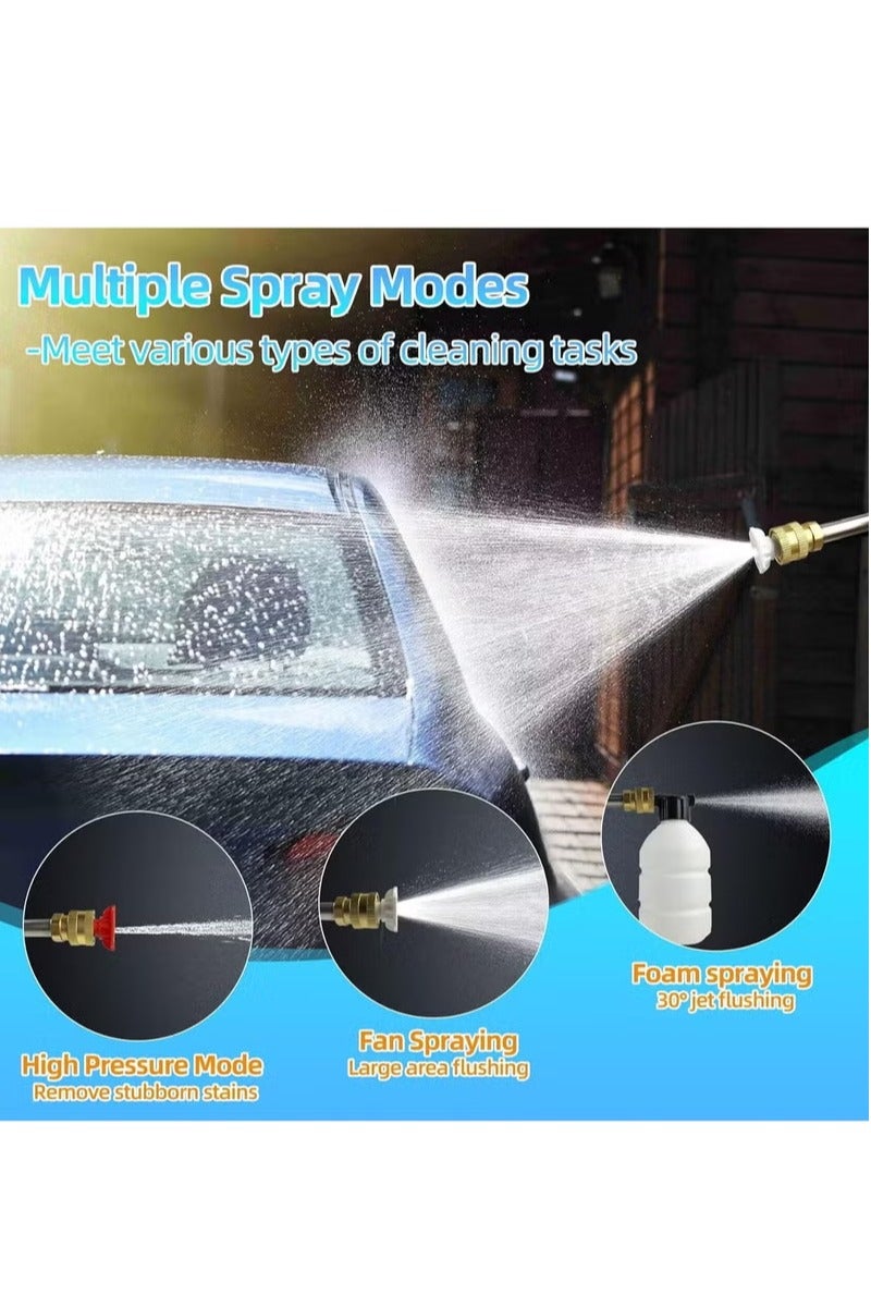 Hicomony Portable Cordless Pressure Washer Gun Car Wash Pump, Electric 18000 mAh Battery Powered Pressure Washers, 652 PSI, for Car, Home & Garden Watering - Image 4