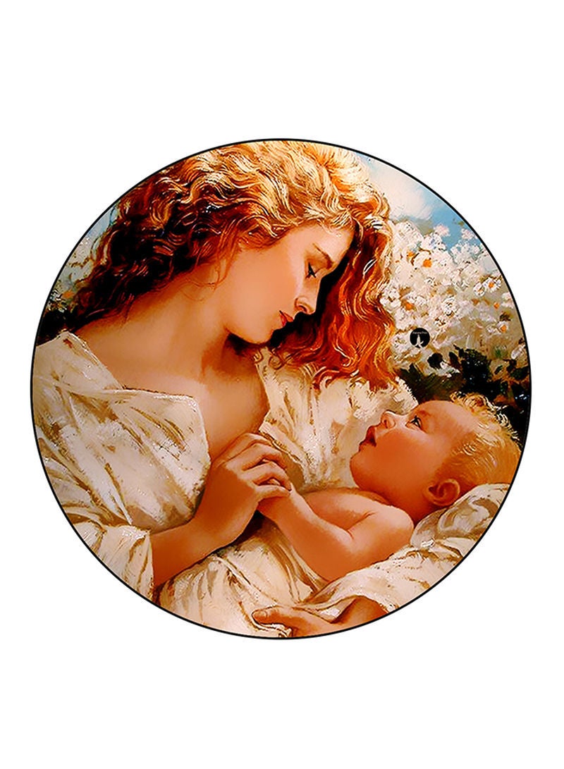 RKN Vintage Art Printed Large Pin Multicolour - Image 2