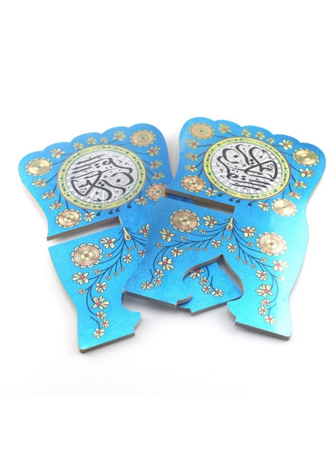 حامل مصحف خشبي أزرق - Image 5