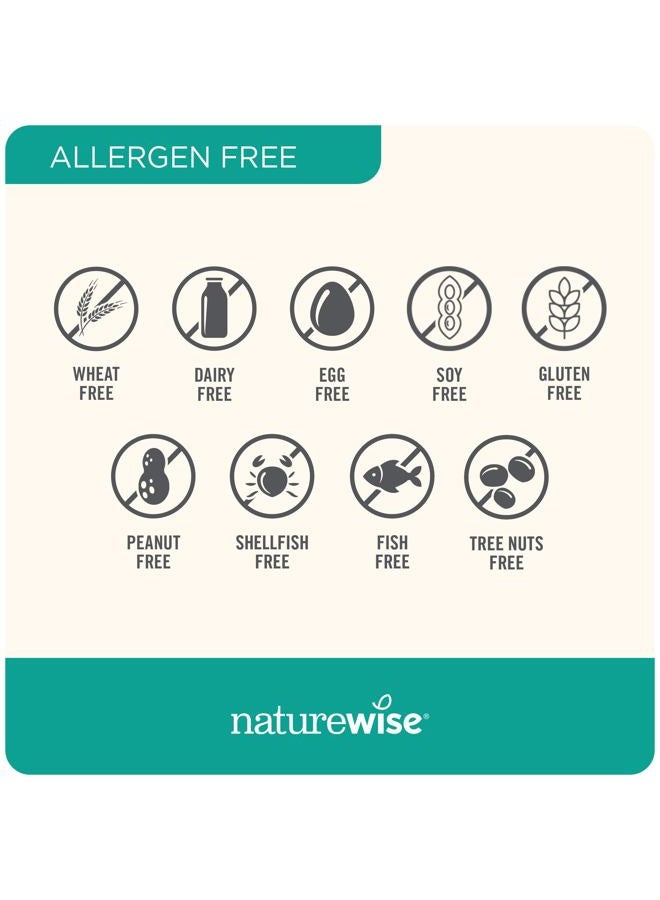 NatureWise فيتامينات متعددة للنساء + دعم الإجهاد + مركب ب + فيتامين ج + د3 ك2 للمناعة والشعر والبشرة والأظافر والهضم + أطعمة عضوية كاملة - نباتي، غير معدّل وراثيًا - 60 كبسولة [إمداد لمدة شهر] - Image 2