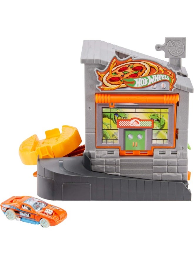 Hot Wheels Hot Wheels City Downtown Pizza Toss Playset Asst.  - Image 4