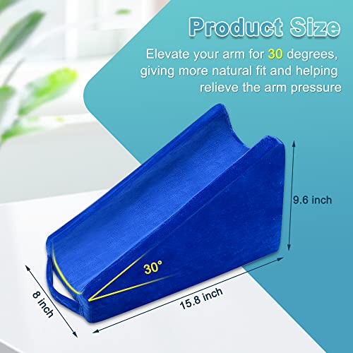 Zelen Arm Elevation Pillow Support Wedge Elevating Arm Medical Pillow Post Surgery Elevated Surgical Wedge Arm Pillows for Sleeping Elbow Therapy Wedge Foam Support Hand Elevator Broken Arm Wrist Recovery - Image 2