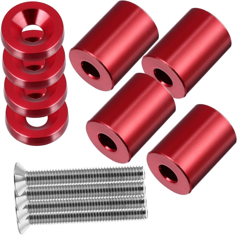 JECOMPRIS Professional Aluminum Alloy Hood Riser Engine Ventilation Kit for Car Modification - Image 1