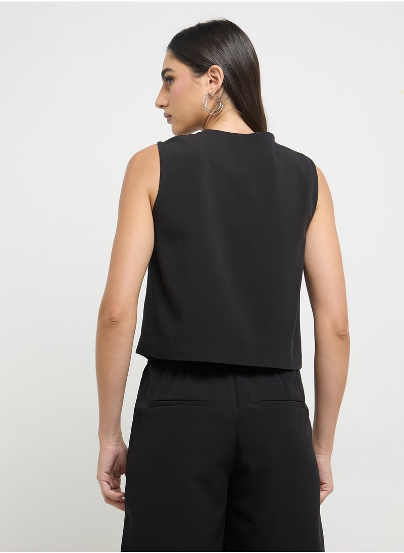 ONLY Button Detail Waistcoat  - Image 2