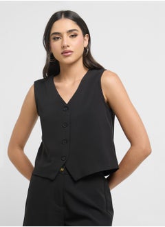 ONLY Button Detail Waistcoat  - Image 1