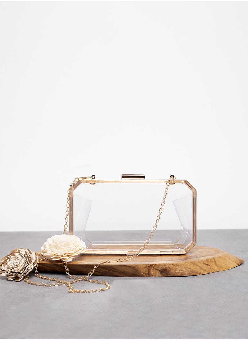Haute Sauce - Sheer Elegance Transparent Clutch - Image 1